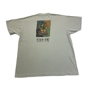 Vintage Copan Honduras Shirt Mens XL Green Mayan Short Sleeve Single Stitch